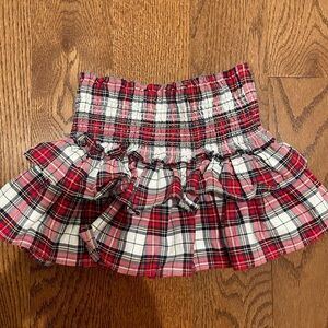Janie and Jack Red Plaid Skirt